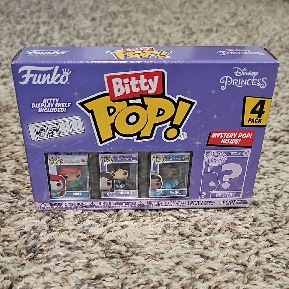 Funko Disney Princess Bitty Pop 4-Pack